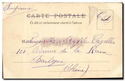 Bordeaux — Lycée Nacional — W.F. Depositado — Verso