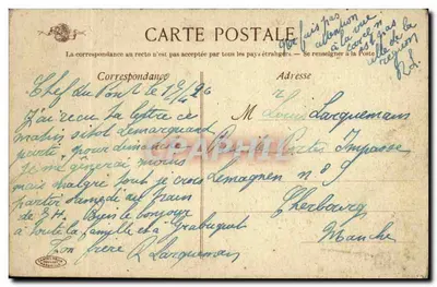 Bordeaux — Plac Komedii i Wielkiego Teatru — Kartki-Hein — Rewers