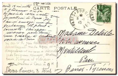 Bordeaux — O Palácio de Justiça — Edição « Banes-Tyriennes » — Verso