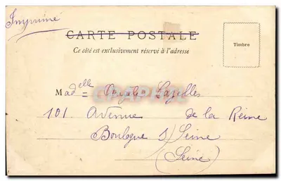 Bordeaux — Ruiny Pałacu Galliena — W. F. Déposé — Rewers