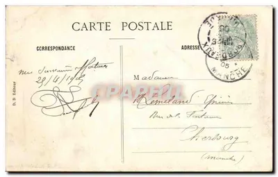 Bordeaux — Pamiątka z Bordeaux — wydawca D. D. Eilleur, numer serii nieczytelny — Rewers