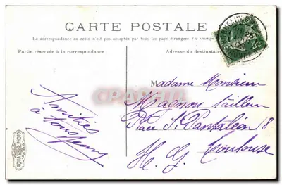 Bordeaux. Beeld van Vercingétorix & Allées Damour — L.V.A. Cie — Achterkant
