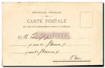 Bordeaux — Allées de Tourny e Cours du XXX-Juillet — J. L., Editor, Bordeaux — Verso