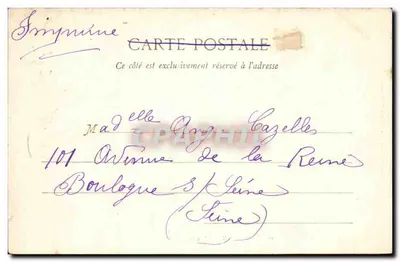 Bordeaux - Igreja de São Miguel — Editada pelo Jornal «La Réclame» Bordeaux, n°49 — Verso