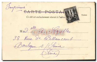Bordeaux — Gare du Midi — W. F. Déposé — Rewers
