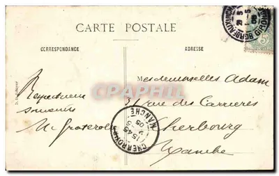 Lembrança de Bordeaux — Carta postal ilustrada — Editora não visível — Verso