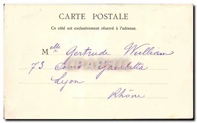 Bordeaux — De Kerk van Sint-Kruis — uitgave van J.-H. B. 13x — Achterkant