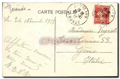 Bordeaux - Allées de Tourny e Cours do XXX-Juillet — A.H. 33 — Verso