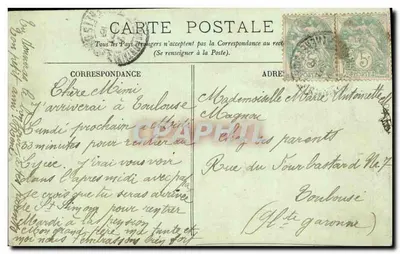 Bordeaux — A Grande Poste — LL. — n° 135 — Verso