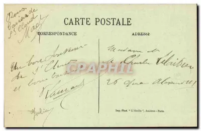 SAINT-LOUD.—Vista Geral do Quai do Presidente Carnot — L'Abeille, n°41 — Verso