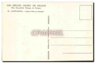 Saint-Cloud — W Parku w Ostatnich Dniach Prawdziwego Jutra — Wydawnictwo Sztuki, Paryż — Rewers