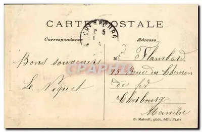 St-Cloud — O Parque no outono — E. M. n°3128 — Verso