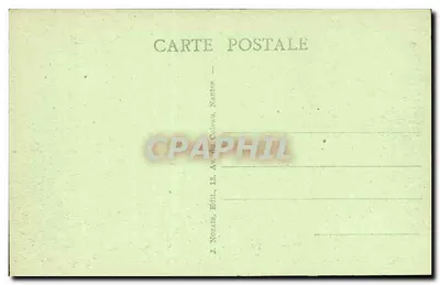 Iluminação praça Royale em Nantes — Abril 1930 — J. Nozair, Editor, Nantes — Verso