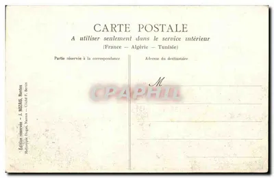 Exposição de Nantes 1904 — Os Jardins e o Palácio Central — J. NOZAS, Nantes — Verso
