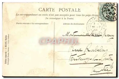 Exposição de Nantes 1904 — Entrada principal — Héloïsyphe Duques, Nantes — Verso
