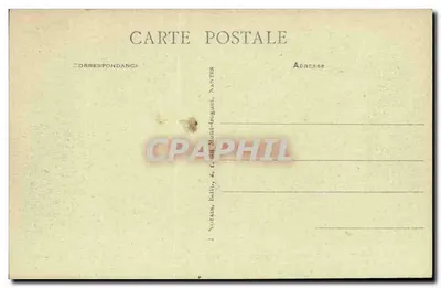 A Festa do Espírito Santo de 1926 em Nantes — Monseigneur o Bispo de Nantes sai do Colégio St Stanislas após a Cerimônia — Verso