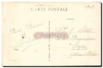 NANTES — O Ponte Transbordeur — F. Chapeau, Imp. Edil., 18, rue d'Angleterre, Nantes — Verso