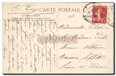 NANTES — Escalera de las Cien Escaleras y Estatua de Santa Ana — Editor E. D. (n° 84) — Reverso