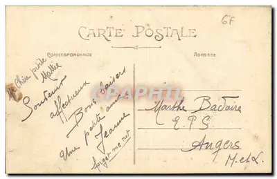NANTES — A Saída do Porto sob a Luz da Lua — Artaud et Nozais, Nantes, n°668 — Verso