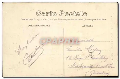 NANTES — Jardin des Plantes — Les Mouflons — Éditeur F. Chapeau, n°69 — Verso