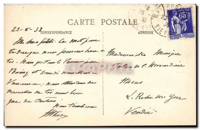 PERSAC (Wienne) — Le Peux — Rewers