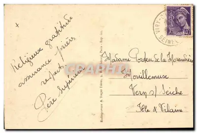 Institut Missionnaire Saint-Clement, VIRY-CHATILLON (S.-et-O.) — Na rzecze... — Rewers
