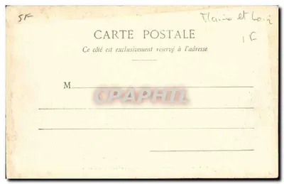 St-Georges-sur-Loire — Castelo de Serrant — Coleção L. B. — Verso