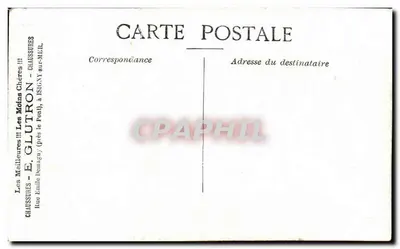 Parijs — Place du Carrousel en Beeld van Gambetta — Uitgever: A. Lefebvre — Achterkant
