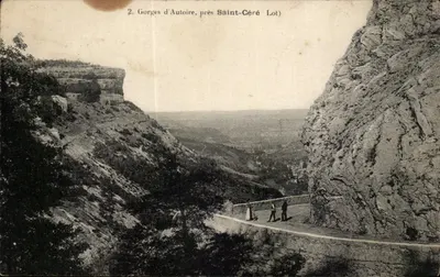 Gorges d'Autoire, perto de Saint-Céré (Lot) — vista panorâmica — editor não identificado, n° de série 2