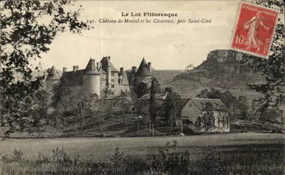 O Lot Pitoresco — Castelo de Montal e as Césarines, perto de Saint-Céré — Fototipo de Alain Chabert
