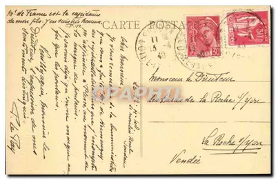 Castelo do Moulin-Rouge perto de SOUDAN (Loire-Inf) — editor não identificado, número de série não visível — Verso