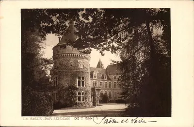 La Salle, por Sénozan — Castelo com torre redonda — Editor T. Sénozan