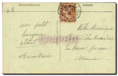 Andrésy — Ogólny widok z wyspy — Wydawca anonimowy, n° 17 — Rewers