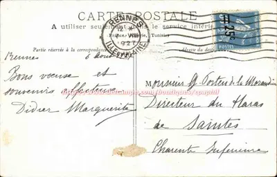 Os Nômades — cena de vida itinerante — desenho de M. Le Goff, editor G. Courchay, n° 66 — Verso