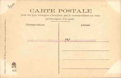1905年オルレアン博覧会 — ブラック村 — 革靴職人 — エクスクルーシブ版 M.マラユ、オルレアン — 裏面