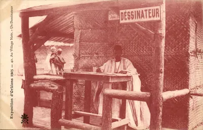 Un Village Noir — DÉSSINATEUR — Exposition d'Orléans 1905 — M. Marcon, Orléans