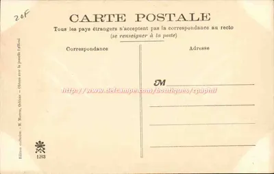 Exposition d'Orléans 1905 — Le Palais des Arts Libéraux — Édition exclusive M. Marmon, Orléans — Verso
