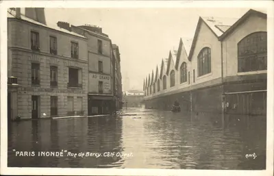 Paris inondado — Rue de Bercy, lado Oeste — ARR.B.