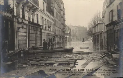 Paris — A Grande Cheia do Sena — Janeiro 1910 — ND Phot.