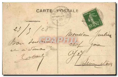 Penne - Vista general (lado norte) — tarjeta postal n°14 — Reverso