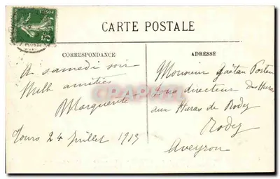 Amboise — Zamek (zabytek), zbudowany przez Karola VIII i Ludwika XII, częściowo odrestaurowany przez hrabiego Paryża i jego obecnego właściciela, księcia Orléans — LL. — Rewers