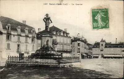 Saint-Céré (Lot) — O Gravier — Hotel dos Viajantes e Garagem de Automóveis