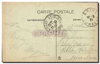 Margens da Corrèze — Brive — Fototipia Bessot e Guionie, Brive — Verso
