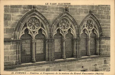 Cordes — Janelas e Fragmentos da Casa do Grande Falcão (Prefeitura) — LE TARN ILLUSTRÉ, n°38