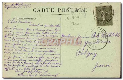 LYON - Abside Fourvière z perspektywy św. Jana — wydawca A. D. n° 114 — Rewers