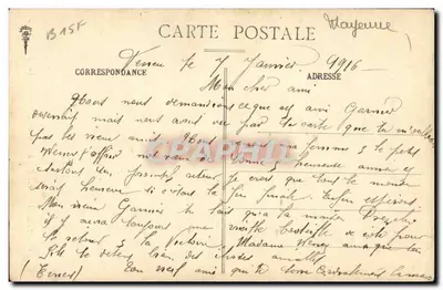 Château-Gaontier — Casas do XVᵉ século — Rue de la Harelle — Artaud et Nozais, Nantes — Verso