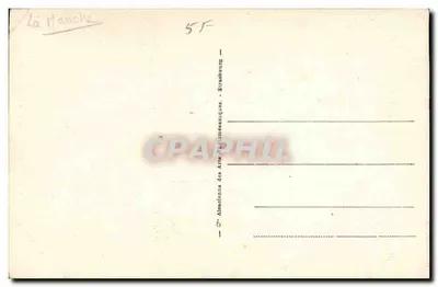Mont Saint-Michel — Porte du Boulevards — CPA n°24, éditée par A. P. A. (Association des Arts Philatématiques) — Verso