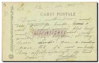 Amiens — Zegar Dewailly — wydawca Y. Paulin, nr 39 — Rewers