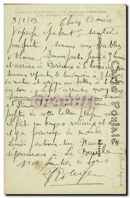 L'Adien ao bem amado — série 233 — JND Fot. — Verso