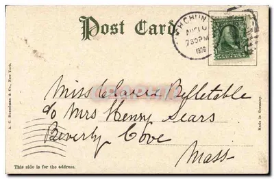 Mount Jefferson Plane — Mount Jefferson — wydawca A. C. Rosselman & Co. n° 912 — Rewers
